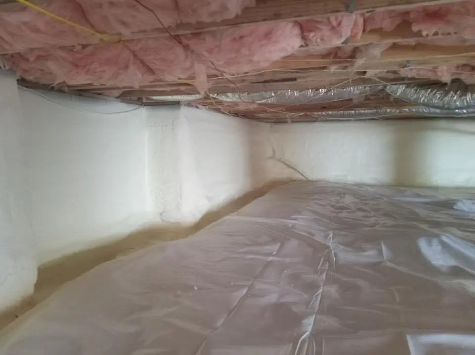 Crawl space encapsulation with closed-cell spray foam for Roof Leak Repair in Rio Vista